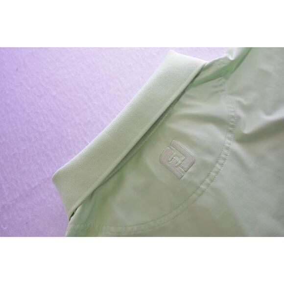 FootJoy Golf Polo Athletic Fit Green Dry Fitting Golf Shirt Mens Size Large - Picture 2 of 8